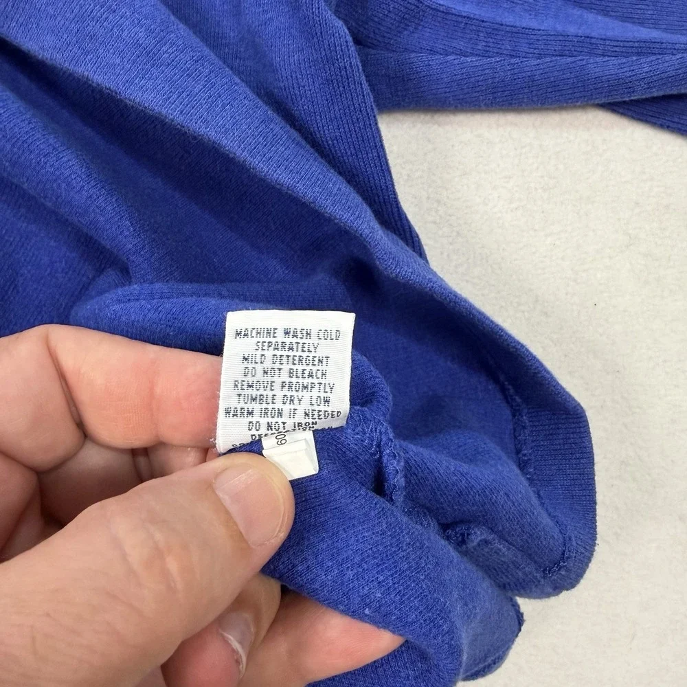 Polo Ralph Lauren‎ Sweater Mens XXL Blue 1/4 Zip Mock Neck Cotton Pullover